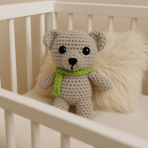 New Handmade Crochet Bear Plush Toy